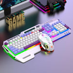SHIPADOO GK50 Tastiera da gioco cablata RGB con mouse