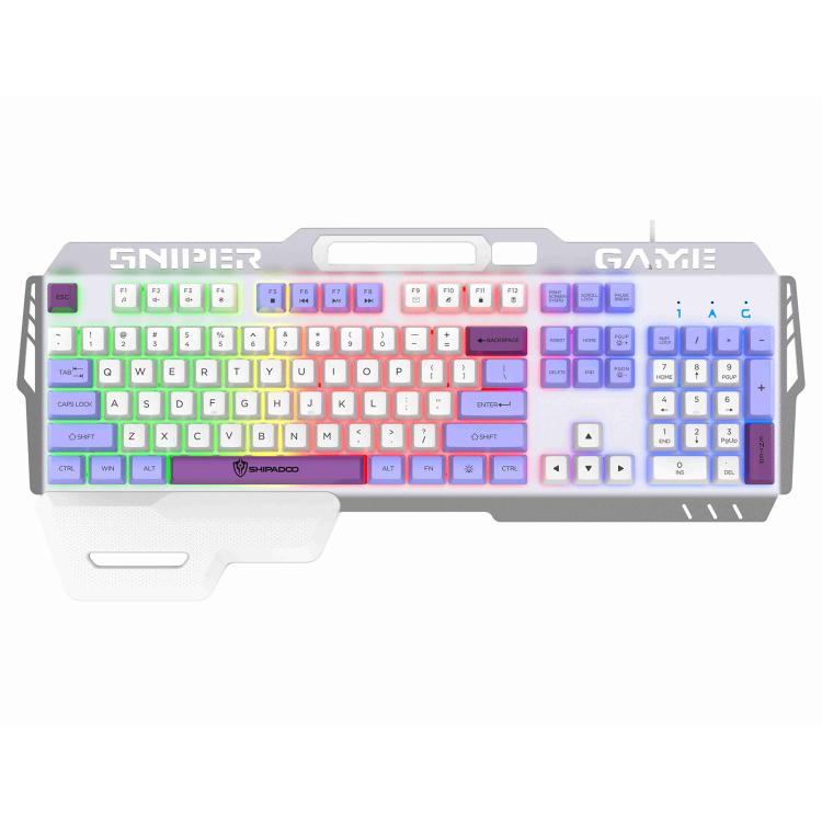 SHIPADOO GK50 Tastiera da gioco cablata RGB con mouse