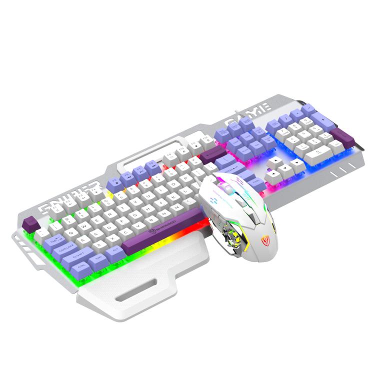 SHIPADOO GK50 Tastiera da gioco cablata RGB con mouse