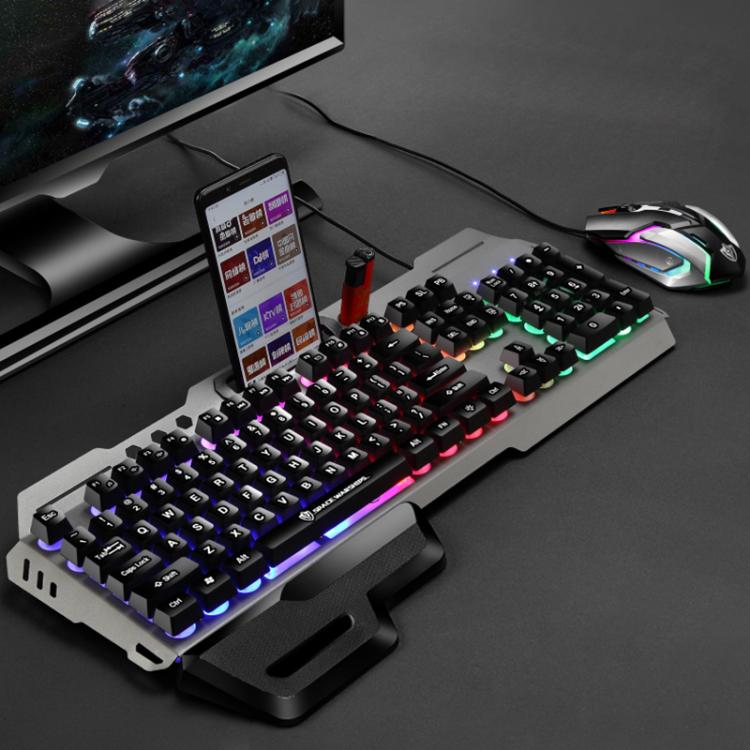 Set tastiera gaming cablata RGB e mouse 4D 2400 DPI