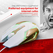 Mouse ottico USB cablato ergonomico SHIPADOO 1600 DPI