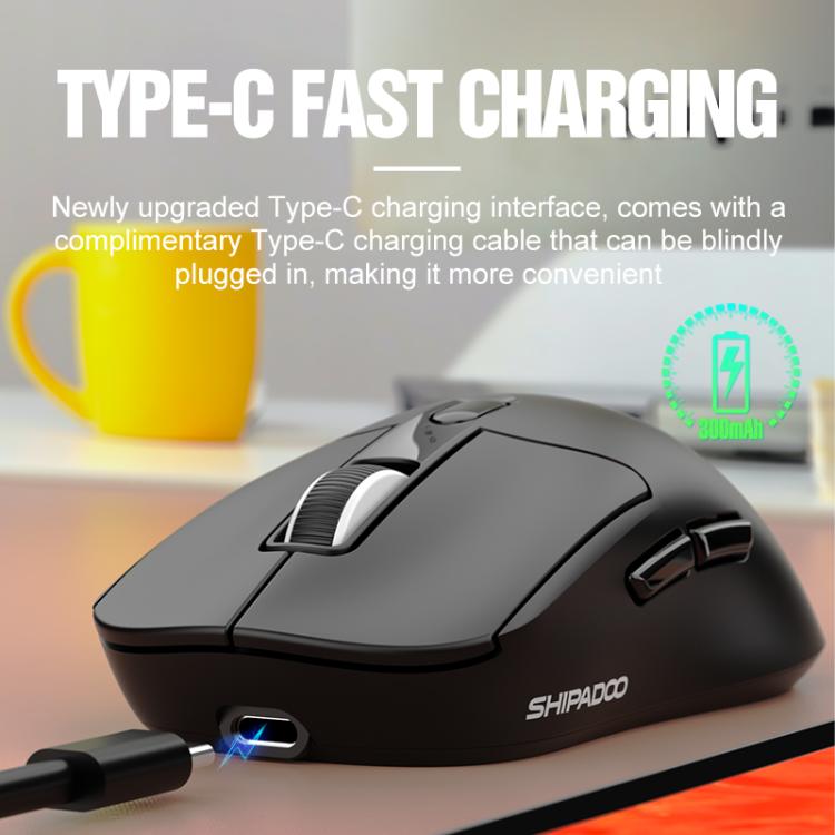 Mouse wireless SHIPADOO A7 Dual-Mode 2.4GHz e Bluetooth