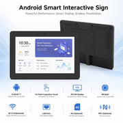 Display touch IPS HD 10,1" Android 11 2GB RAM 16GB memoria