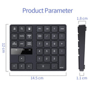 533 Tastiera digitale con ricarica wireless dal design ultrasottile 2.4G a 35 tasti