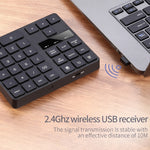 533 Tastiera digitale con ricarica wireless dal design ultrasottile 2.4G a 35 tasti
