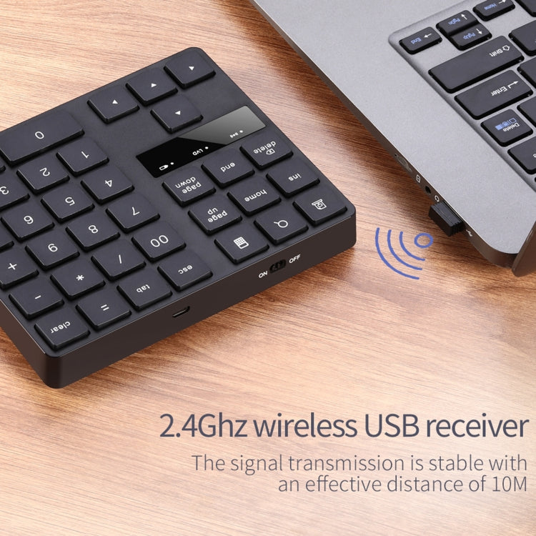 533 Tastiera digitale con ricarica wireless dal design ultrasottile 2.4G a 35 tasti