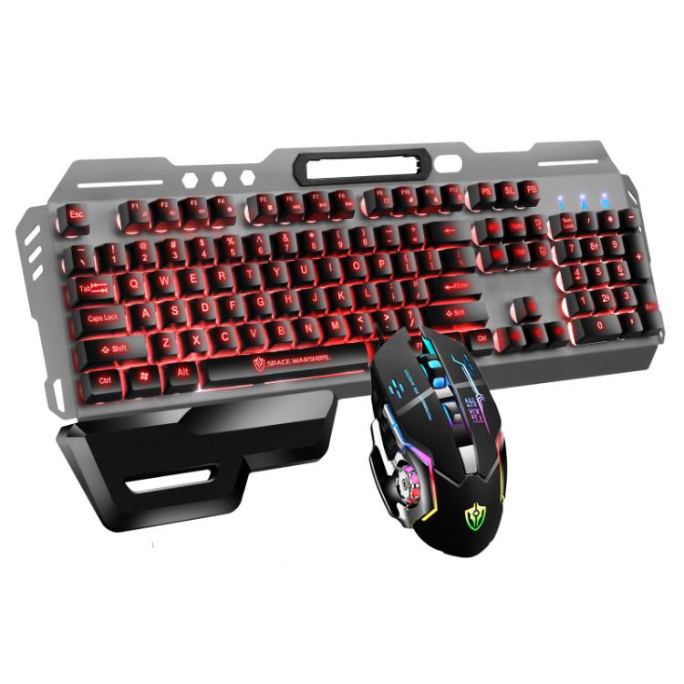 Set tastiera gaming cablata e mouse 6D 4800DPI RGB