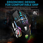 Set tastiera gaming cablata e mouse 6D 4800DPI RGB