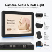 Schermo touch screen HD 8 pollici Android 14 con LED e RK3576S