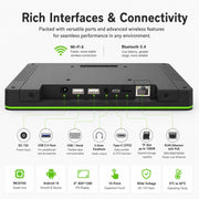 Schermo touch screen HD 8 pollici Android 14 con LED e RK3576S