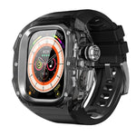 Orologio Red Pepper CD con cassa in metallo e cristalli, cinturino in acciaio integrato., For Apple Watch Ultra 3 / 2 / 1 49mm