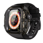 Orologio Red Pepper CD con cassa in metallo e cristalli, cinturino in acciaio integrato., For Apple Watch Ultra 3 / 2 / 1 49mm