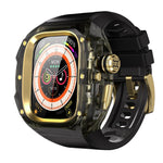 Orologio Red Pepper CD con cassa in metallo e cristalli, cinturino in acciaio integrato., For Apple Watch Ultra 3 / 2 / 1 49mm