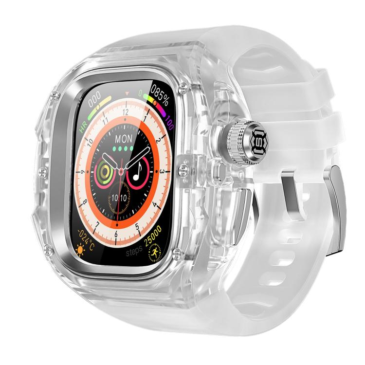 Orologio Red Pepper CD con cassa in metallo e cristalli, cinturino in acciaio integrato., For Apple Watch Ultra 3 / 2 / 1 49mm