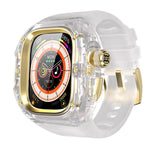 Orologio Red Pepper CD con cassa in metallo e cristalli, cinturino in acciaio integrato., For Apple Watch Ultra 3 / 2 / 1 49mm