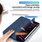 Custodia per tablet pieghevole a tre ante in ecopelle con scomparto per penna., For iPad Air 11 2026 / 2025 / 2024, For iPad 2025 / 2022