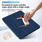 Custodia per tablet pieghevole a tre ante in ecopelle con scomparto per penna., For iPad Air 11 2026 / 2025 / 2024, For iPad 2025 / 2022