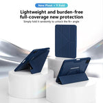Custodia per tablet pieghevole a tre ante in ecopelle con scomparto per penna., For iPad Air 11 2026 / 2025 / 2024, For iPad 2025 / 2022