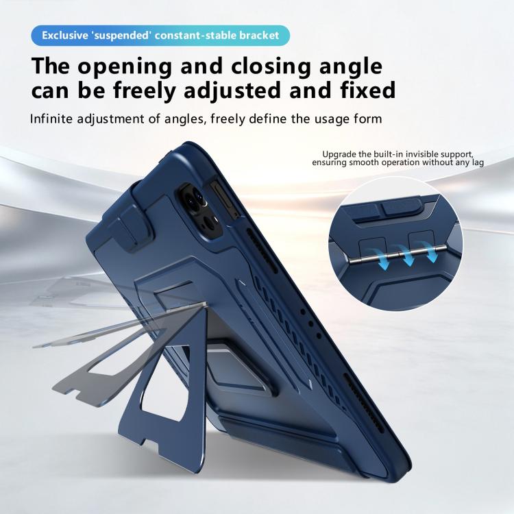 Custodia per tablet pieghevole a tre ante in ecopelle con scomparto per penna., For iPad Air 11 2026 / 2025 / 2024, For iPad 2025 / 2022