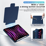 Custodia per tablet pieghevole a tre ante in ecopelle con scomparto per penna., For iPad Air 11 2026 / 2025 / 2024, For iPad 2025 / 2022