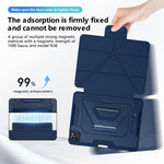 Custodia per tablet pieghevole a tre ante in ecopelle con scomparto per penna., For iPad Air 11 2026 / 2025 / 2024, For iPad 2025 / 2022