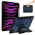 Custodia per tablet pieghevole a tre ante in ecopelle con scomparto per penna., For iPad Air 11 2026 / 2025 / 2024, For iPad 2025 / 2022