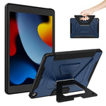 Custodia per tablet pieghevole a tre ante in ecopelle vegana con supporto girevole., For iPad 10.2 2021 / 2020 / 2019