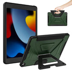 Custodia per tablet pieghevole a tre ante in ecopelle vegana con supporto girevole., For iPad 10.2 2021 / 2020 / 2019