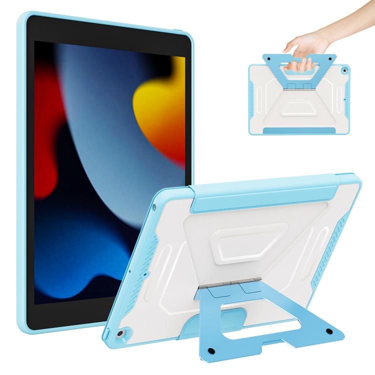 Custodia per tablet pieghevole a tre ante in ecopelle vegana con supporto girevole., For iPad 10.2 2021 / 2020 / 2019