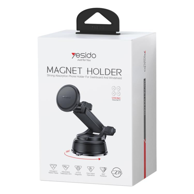 Supporto magnetico auto Yesido C276 con ventosa