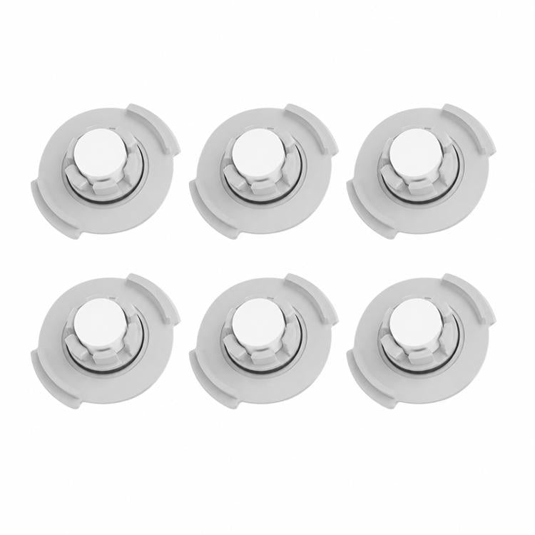 Accessori di ricambio per Xiaomi Mijia Robot Aspirapolvere 1S/Roborock S50/T4/T6/T7, Detachable Main Brush, Dual White Triangle Side Brush, Dual Black Triangle Side Brush, White Five Star Side Brush, Black Five Star Side Brush, Half Length Mop Pad     ...