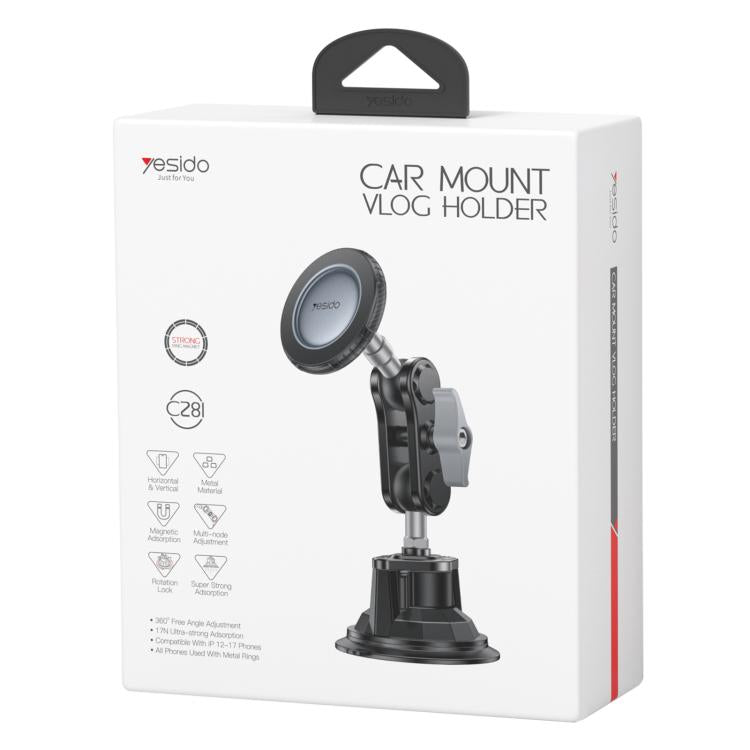 Supporto magnetico auto Yesido C281 con ventosa