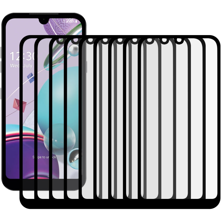 Pellicola in vetro temperato a schermo intero con colla intera da 25 pezzi, For LG Aristo 5 (25 PCS), For LG Aristo 5 Pro (25 PCS), For vivo iQOO U1x (25 PCS), For LG Fortune 3 (25 PCS), For LG G9 (25 PCS), For LG Harmony 4 (25 PCS)                    ...