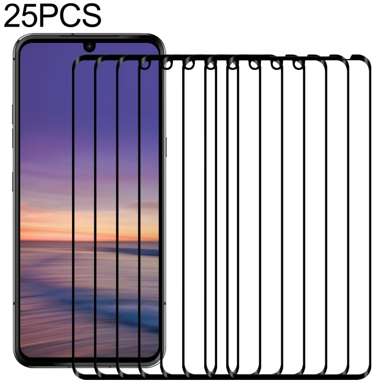Pellicola in vetro temperato a schermo intero con colla intera da 25 pezzi, For LG Aristo 5 (25 PCS), For LG Aristo 5 Pro (25 PCS), For vivo iQOO U1x (25 PCS), For LG Fortune 3 (25 PCS), For LG G9 (25 PCS), For LG Harmony 4 (25 PCS)                    ...
