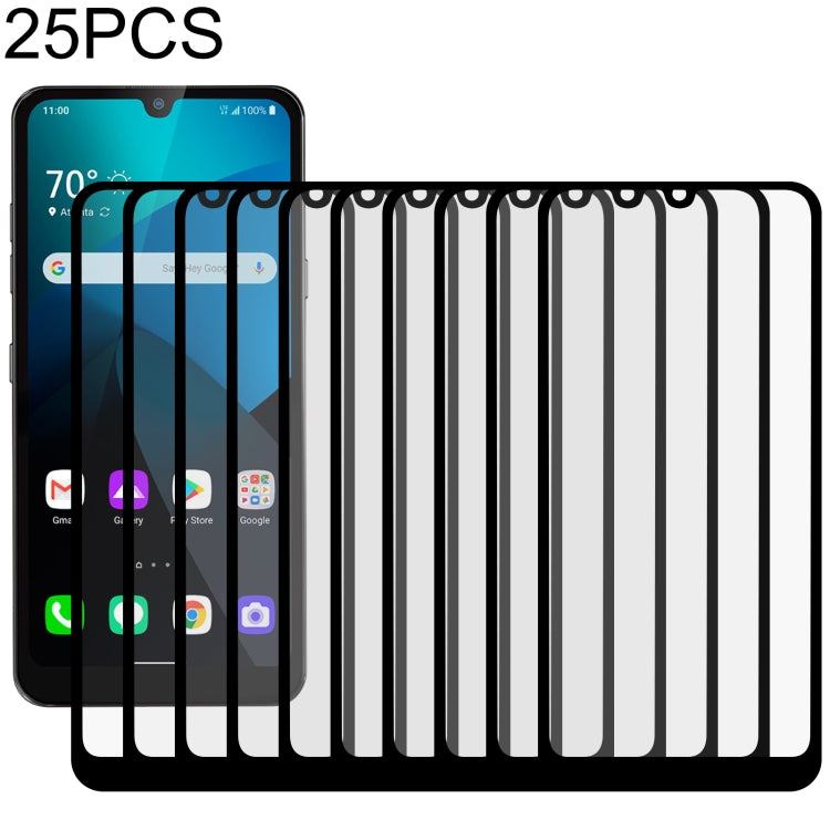 Pellicola in vetro temperato a schermo intero con colla intera da 25 pezzi, For LG Aristo 5 (25 PCS), For LG Aristo 5 Pro (25 PCS), For vivo iQOO U1x (25 PCS), For LG Fortune 3 (25 PCS), For LG G9 (25 PCS), For LG Harmony 4 (25 PCS)                    ...