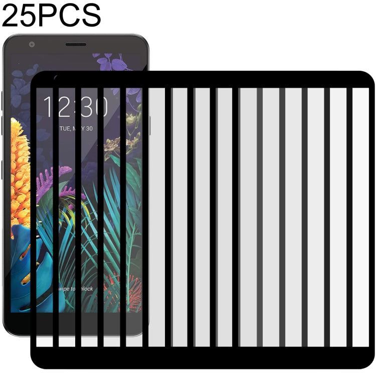 Pellicola in vetro temperato a schermo intero con colla intera da 25 pezzi, For LG Aristo 5 (25 PCS), For LG Aristo 5 Pro (25 PCS), For vivo iQOO U1x (25 PCS), For LG Fortune 3 (25 PCS), For LG G9 (25 PCS), For LG Harmony 4 (25 PCS)                    ...