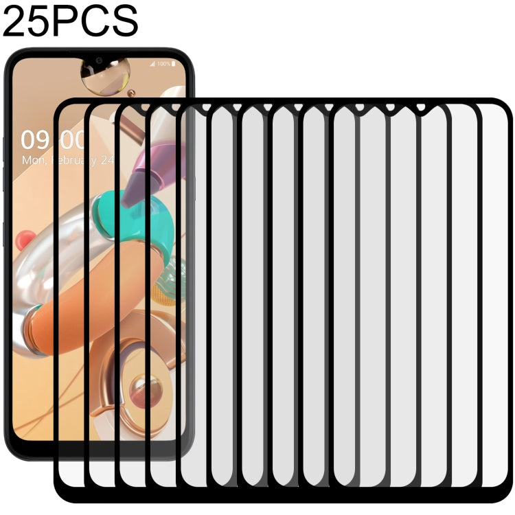 Pellicola in vetro temperato a schermo intero con colla intera da 25 pezzi, For LG Aristo 5 (25 PCS), For LG Aristo 5 Pro (25 PCS), For vivo iQOO U1x (25 PCS), For LG Fortune 3 (25 PCS), For LG G9 (25 PCS), For LG Harmony 4 (25 PCS)                    ...