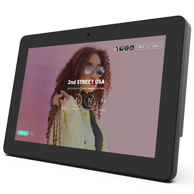 WF1036T Schermo touch screen HD da 10,1 pollici per segnaletica digitale, 2 GB + 16 GB, Android 11, processore RK3566 Quad Core, EU Plug, US Plug, UK Plug