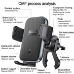Supporto auto wireless Yesido C318 con clip bocchetta aria