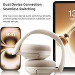 Cuffie wireless Bluetooth V10 con riduzione attiva del rumore, circumaurali.