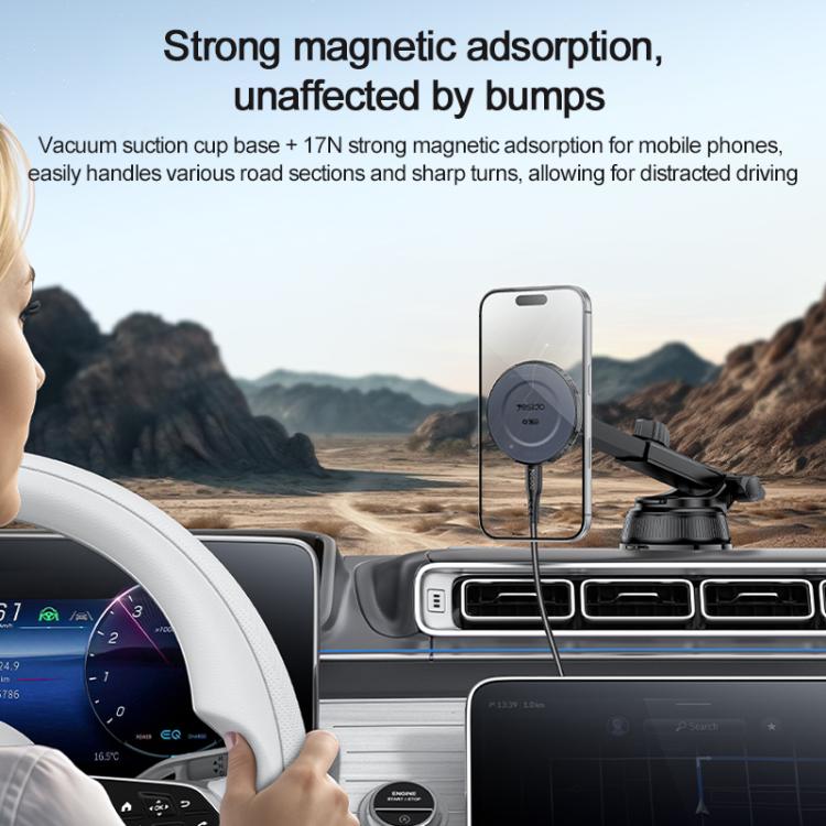 Supporto auto magnetico Yesido C321 15W ricarica wireless