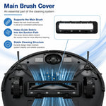 Accessori di ricambio per robot aspirapolvere Dreame S20 / X10 / S10 / S10 Pro / S10 Plus, Black Main Rubber Brush Cover, White Main Brush Cover, White Main Rubber Brush Cover, Striped Mop Pad, Blue Striped Mop Pad, Rubber Roller Brush, Side Brush     ...