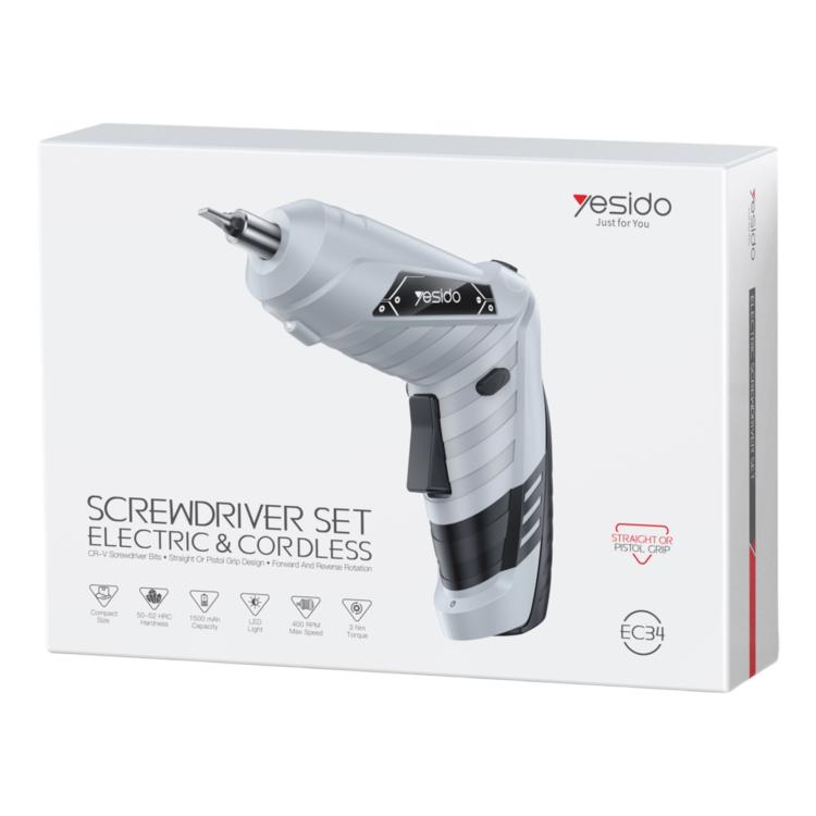 Set di avvitatore elettrico multifunzione Yesido EC34 per uso domestico., EC34