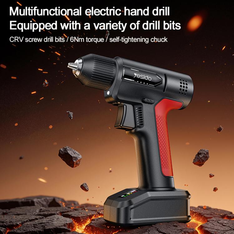 Set di avvitatore elettrico multifunzione Yesido EC36 per uso domestico, trapano elettrico, EC36