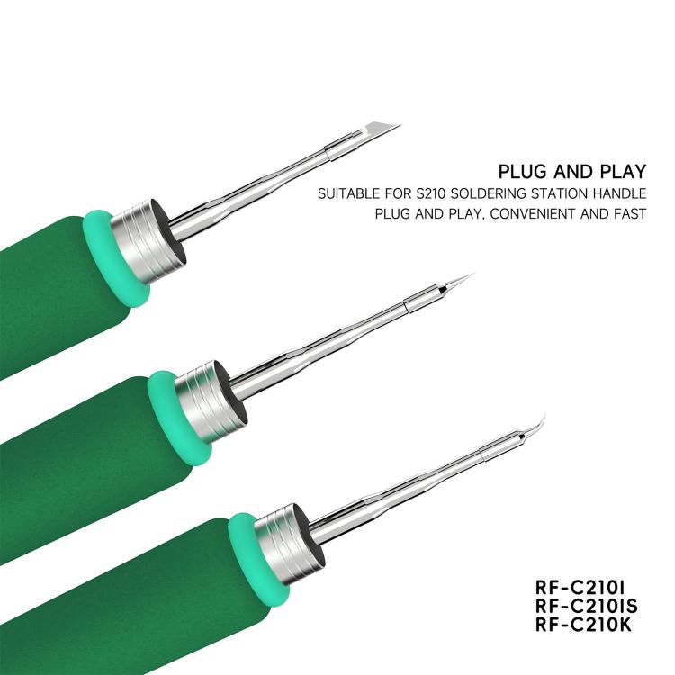 Punte RF4 per saldatore con impugnatura C210, RF-C210 I, RF-C210 IS, RF-C210 K