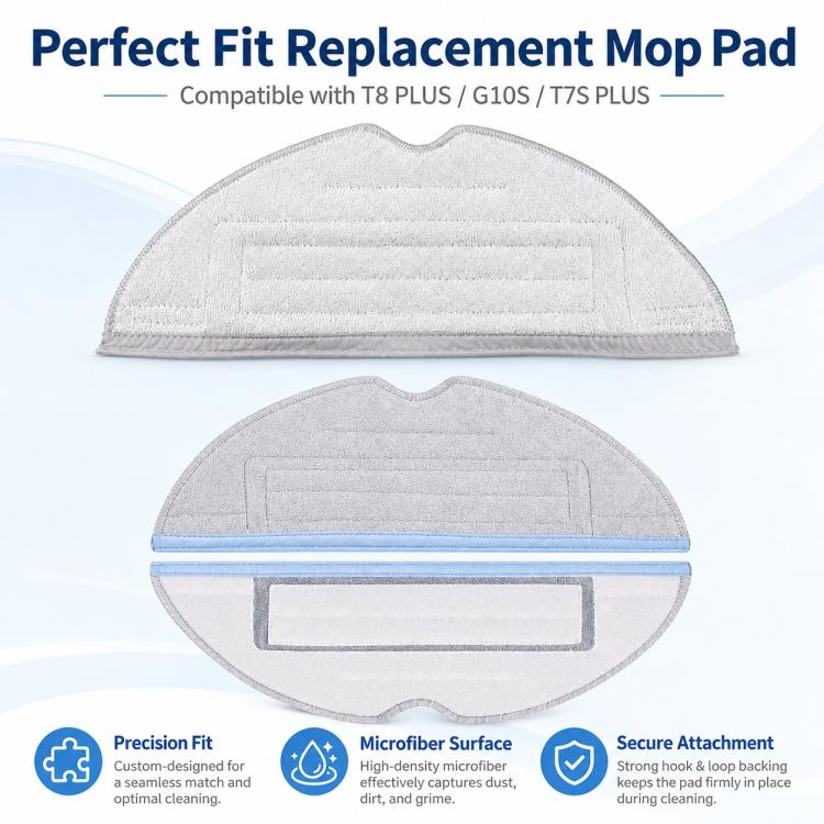 Accessori di ricambio per robot aspirapolvere Roborock T7S / G10S / S7 / S7 Max, Gray Mop Pad, Blue Mop Pad, Disposable Mop Pad, Black Five Arm Side Brush, Two White Side Brush, Two Black Side Brush, Dust Bag US Version, Dust Bag China Version         ...