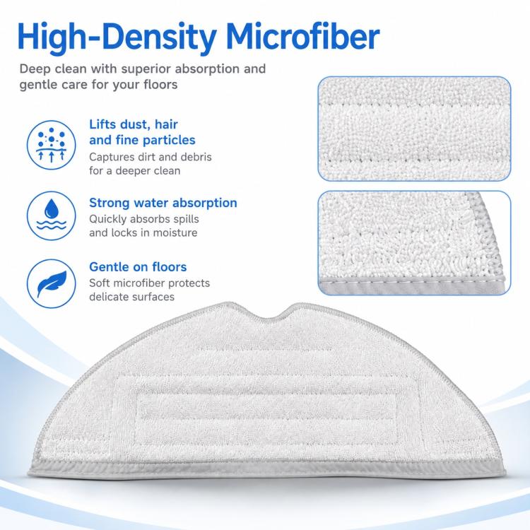 Accessori di ricambio per robot aspirapolvere Roborock T7S / G10S / S7 / S7 Max, Gray Mop Pad, Blue Mop Pad, Disposable Mop Pad, Black Five Arm Side Brush, Two White Side Brush, Two Black Side Brush, Dust Bag US Version, Dust Bag China Version         ...