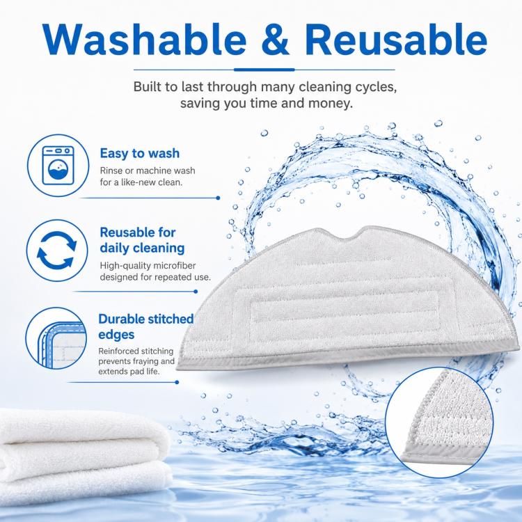 Accessori di ricambio per robot aspirapolvere Roborock T7S / G10S / S7 / S7 Max, Gray Mop Pad, Blue Mop Pad, Disposable Mop Pad, Black Five Arm Side Brush, Two White Side Brush, Two Black Side Brush, Dust Bag US Version, Dust Bag China Version         ...