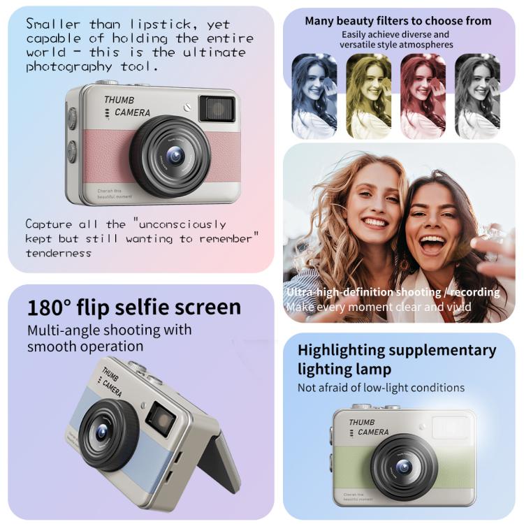 Mini fotocamera CCD Y11 con schermo IPS 1,47 pollici
