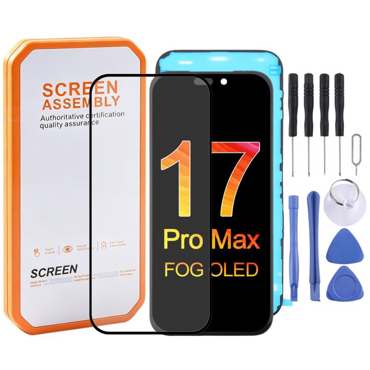 Schermo OLED HXL FOG, For iPhone 17 Pro Max, For iPhone 17 Pro, For iPhone 17, For iPhone 16 Pro Max, For iPhone 16 Pro, For iPhone 15 Pro Max, For iPhone 15 Pro, For iPhone 14 Pro, For iPhone 14 Pro Max
